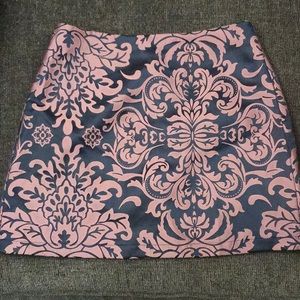 Dark blue with design mini skirt